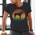 Rhodesian Ridgeback Vintage Retro Dog Mom Dad Men's V-Neck T-Shirt
