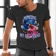 My Rod Is My Best Friend Introvert Fishing Antisocial Men's V-Neck T-Shirt