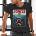 Rottie Rottweiler Jowls Burger Giant Tank Dog Mom Dad Men's V-Neck T-Shirt