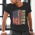 Rugby Blood Sweat Bruises Rugby Player Coach Dad Mom Men's V-Neck T-Shirt