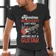 Sarcastic Introvert Need Guitar Sad Song Introvert Guitarist Men's V-Neck T-Shirt