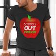 School Is Out Forever Graduation Humor Men's V-Neck T-Shirt