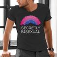 Secretly Bisexual Bi Introvert Bi Pride Antisocial LGBTQ Men's V-Neck T-Shirt Secretly Bisexual Bi Introvert Bi Pride Antisocial LGBTQ Men's V-Neck T-Shirt