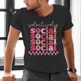 Selectively Social Sarcastic Introvert Humor Men's V-Neck T-Shirt Selectively Social Sarcastic Introvert Humor Men's V-Neck T-Shirt