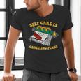 Self Care Is Canceling Plans Introvert Men's V-Neck T-Shirt