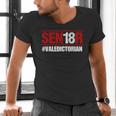 Senior 2018 Valedictorian School Colors Graduation Men's V-Neck T-Shirt