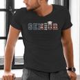 Senior 2023 American Flag USA Graduation Class Of 2023 Women Kids Men Men's V-Neck T-Shirt