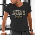 Senior 2023 Elegant Bling Graduation Senior 2023 Graduate Men's V-Neck T-Shirt