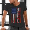 Senior 2026 Baseball American Flag Class Of 2026 Graduation Men's V-Neck T-Shirt