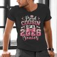 Senior 2026 Class Of 26 Coquette Pink Bow Graduation Cousin Men's V-Neck T-Shirt