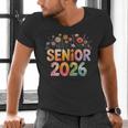 Senior 2026 Groovy Retro Grad Class Of 2026 Graduation Kids Men's V-Neck T-Shirt