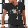 Senior Class Of 2024 Football Graduation Party Favors 2024 Men's V-Neck T-Shirt