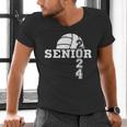 Senior Class Of 2024 Volleyball Seniors School Graduation Men's V-Neck T-Shirt