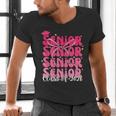 Senior Class Of 2026 Pink Coquette Bow Graduation 2026 Men's V-Neck T-Shirt