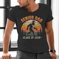 Senior Dad Class Of 2026 Bigfoot Vintage Graduation Men's V-Neck T-Shirt