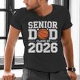 Senior Dad Class Of 2026 Cute Basketball Dad Graduation 2026 Men's V-Neck T-Shirt