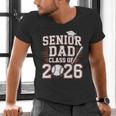 Senior Dad Class Of 2026 Graduate Baseball 2026 Graduation Men's V-Neck T-Shirt