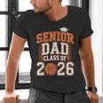 Senior Dad Class Of 2026 Graduate Basketball Graduation 2026 Men's V-Neck T-Shirt