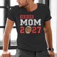Senior Football Mom 2027 Team Class Of 2027 Graduation Mom Men's V-Neck T-Shirt