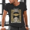 Senior Graduate 2024 Queen Graduation Educated Melanin Men's V-Neck T-Shirt