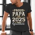 Senior Graduation Proud Papa 2025 Graduate Class Matching Men's V-Neck T-Shirt
