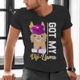 Senior Graduation TShirt 2019 Got My Diploma Llama Pun Shirt Men's V-Neck T-Shirt