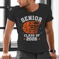 Senior Mom Class Of 2026 Basketball Graduation Men's V-Neck T-Shirt