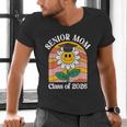 Senior Mom Class Of 2026 Daisy Flower Retro Graduation Men's V-Neck T-Shirt