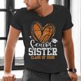 Senior Sister Class Of 2026 Basketball Graduation Heart Men's V-Neck T-Shirt
