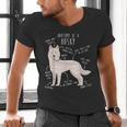Siberian Husky Dog Anatomy Pet Mom Cute Dog Dad Men Women Kids Men's V-Neck T-Shirt