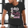 Silly Dad Goose Dad 1st Birthday Family Matching Party Men's V-Neck T-Shirt