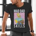 The Simpsons Father's Day Mad Dad Skills Homer Poster Men's V-Neck T-Shirt The Simpsons Father's Day Mad Dad Skills Homer Poster Men's V-Neck T-Shirt