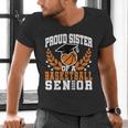 Sister Class Of 2025 Senior Basketball Graduation Family Men's V-Neck T-Shirt