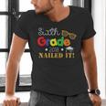 Sixth 6th Grade 2018 Nailed It Graduation Shirt Men's V-Neck T-Shirt