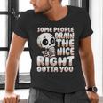 Skeleton Coffee Lover Introvert Men's V-Neck T-Shirt