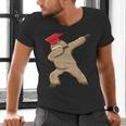 Sloth Dabbing Shirt Graduation Day Shirt See Ya Men's V-Neck T-Shirt
