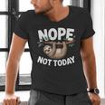 Sloth Shirts Cute Introvert Nope Not Today Sloth Men's V-Neck T-Shirt