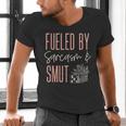 Smutty Book Lover Women Fueled By Sarcasm And Smut Spicy Men's V-Neck T-Shirt Smutty Book Lover Women Fueled By Sarcasm And Smut Spicy Men's V-Neck T-Shirt