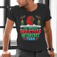 Snow Christmas Introvert Team Introverted Introvert Xmas Men's V-Neck T-Shirt Snow Christmas Introvert Team Introverted Introvert Xmas Men's V-Neck T-Shirt