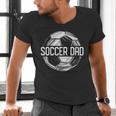 Soccer Dad Family Matching Team Player Sport Lover Papa Men's V-Neck T-Shirt Soccer Dad Family Matching Team Player Sport Lover Papa Men's V-Neck T-Shirt