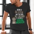Social Work Student Masters Degree Graduation Men's V-Neck T-Shirt