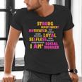Social WorkerShirt Graduation Social Work Month Men's V-Neck T-Shirt