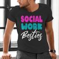 Social Worker Work Coworkers Best Friend Graduation MSW Men's V-Neck T-Shirt