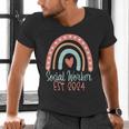 Social Worker Work MSW BSW Graduation 2024 Masters Degree Men's V-Neck T-Shirt