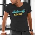 Socially Awkward Introvert Retro Anxious Awkwardly Social Men's V-Neck T-Shirt