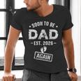 Soon To Be Dad Again Promoted To Dad Again 2026 Men's V-Neck T-Shirt