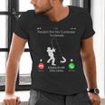 Sorry Missed Call Fisher Dad In Spanish Men's V-Neck T-Shirt