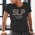 Speech Therapy Graduation For CCC-SLP Therapist Men's V-Neck T-Shirt