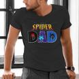 Spider Dad Shirt Birthday Fathers Day Halloween Costumes Pjs Men's V-Neck T-Shirt