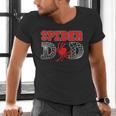Spider Dad Spidey Birthday Family Matching Kid Daddy Spiders Men's V-Neck T-Shirt